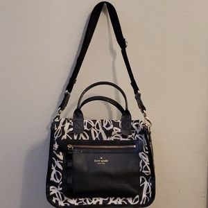 Kate Spade Black and White Travel Purse